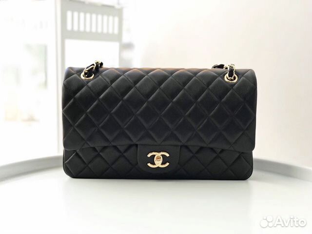 Новая женская сумка черная золото кожа Chanel Новая женская сумка черная золото кожа Chanel