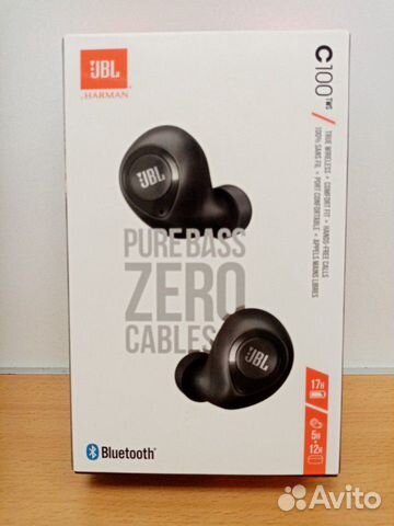 Bluetooth-наушники JBL C 100 TWS новые Bluetooth-наушники JBL C 100 TWS новые