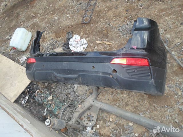 Бампер задний Hyundai Creta черный в сборе