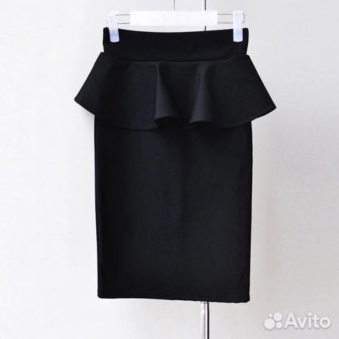 Юбка стильная с баской новая Юбка стильная с баской новая