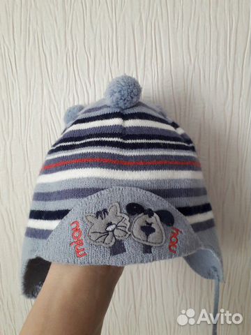 Шапка детская осень 6-12мес