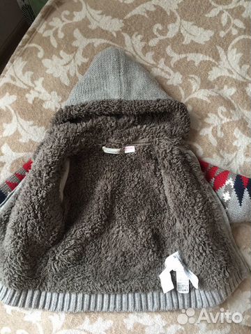 Кофта-текстильная куртка Zara, р.86