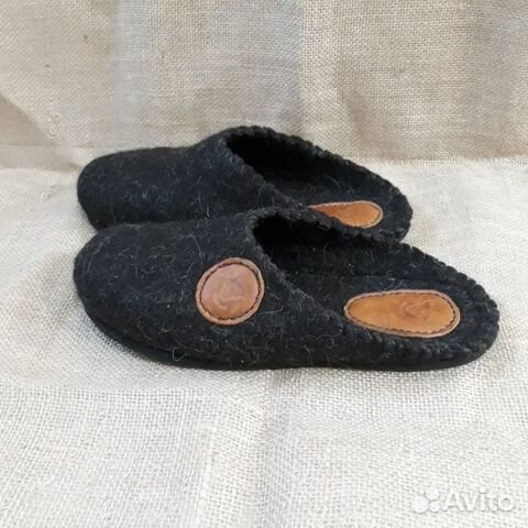 Валяные тапочки ручнрй работы