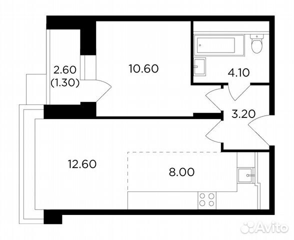 2-к квартира, 39.8 м², 16/18 эт. 2-к квартира, 39.8 м², 16/18 эт.