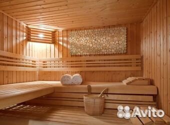 Панно из можжевельника 1200х500 мм для бани