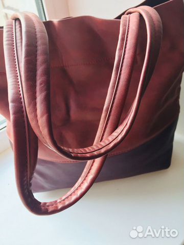Сумка женская большая коричневая