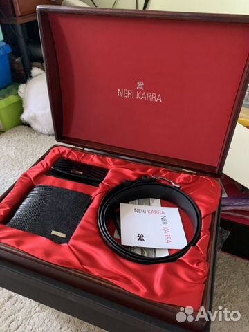 Набор ремень и портмоне Neri Karra