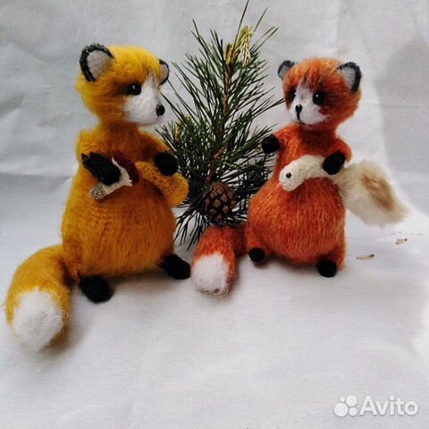 Вязаные игрушки, лисичка Вязаные игрушки, лисичка