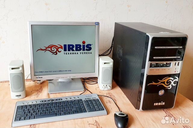 Компьютер Irbis 4 ядра полный комплект