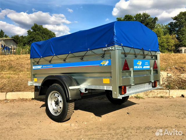 Прицеп 2,0х1,3х0,5 Zn+ (на рессоре alko)