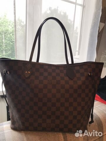 Louis Vuitton neverfull mm сумка шоппер оригинал