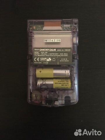 Game Boy Color, прозрачный и с картриджами