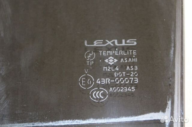 Стекло двери задней левой Lexus RX (XU30)