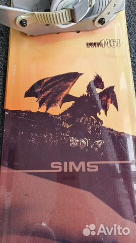 Сноуборд sims 146 + крепления + чехол