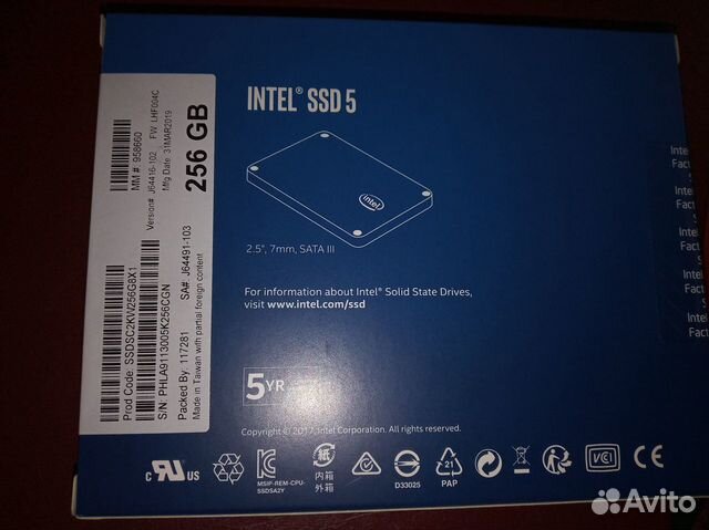 Твердотельный диск SSD Intel 256 GB 545 новый seri Твердотельный диск SSD Intel 256 GB 545 новый seri
