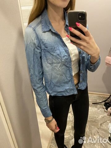 Джинсовая рубашка H&M