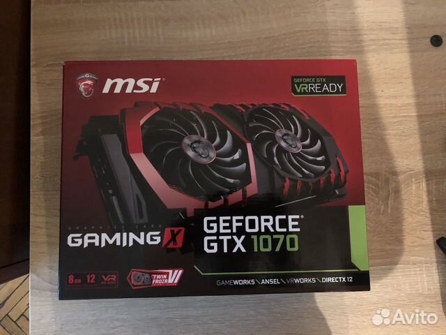 MSI geforce GTX 1070 8gb (gaming x) MSI geforce GTX 1070 8gb (gaming x)