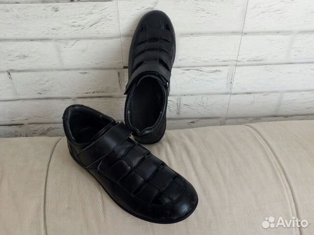 Туфли «Зебра» школьные, кожа, 37р., б/у