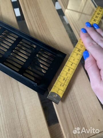 Чёрная алюминиевая решетка 25х8 см новая Чёрная алюминиевая решетка 25х8 см новая