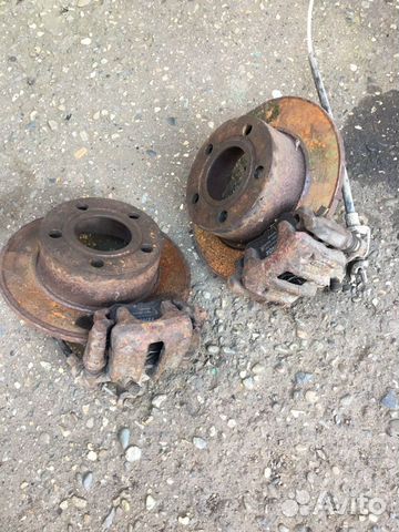 Задние суппорта на Ауди-А6 в 45 кузове