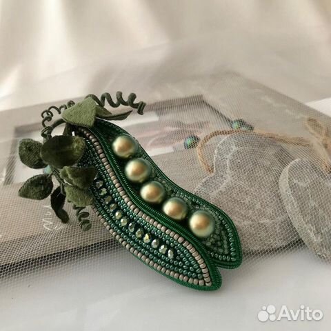 Брошь объёмная ручной работы