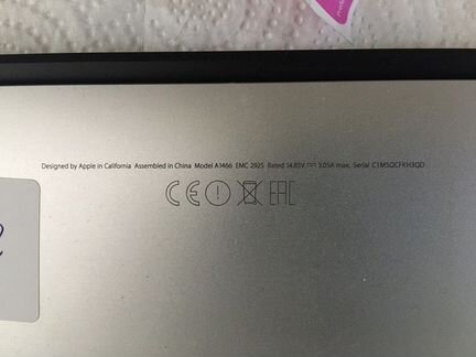 Apple MacBook Air A1466 mid 2015 на запчасти