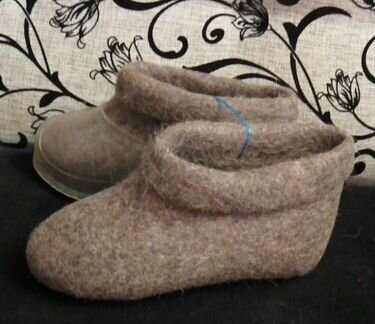 Валенки короткие с калошами