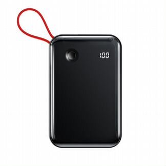 Внешний аккумулятор с кабелем Type-C 10000mAh
