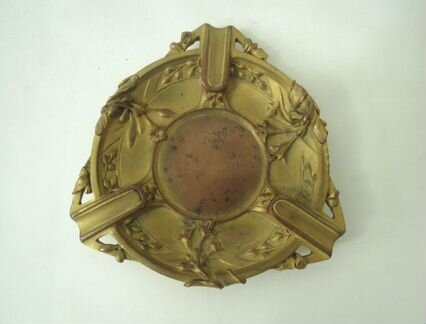 Пепельница бронза подписная, модерн, Ар-Нуво