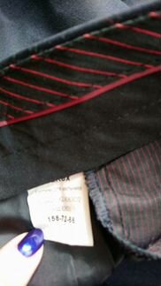 Новые школьные брюки, темно синие р. 158