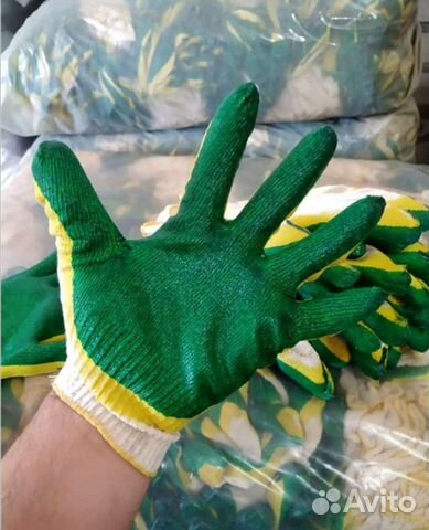 Рабочий перчатки двойной облив 100 пар