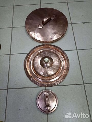 Старинные красно-медные крышки