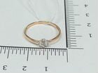 Золотое кольцо с фианитом размер 17,5 585* объявление продам