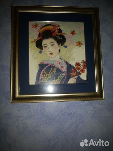 Японка вышивка крестиком