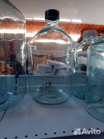 Бутыль стеклянная 20, 10, 6 литров