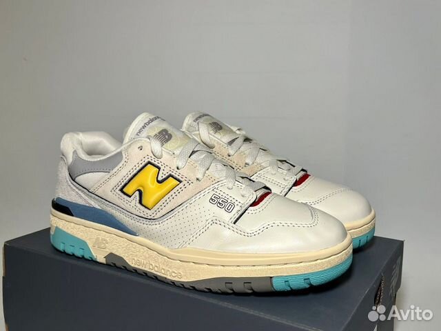 6.5 US New Balance 550 Sea Salt Multi Yellow