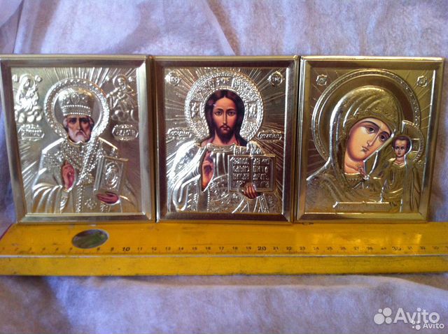 Иконы Спаситель, Казанская, Николай Чуд