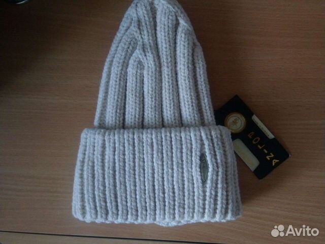 Шапка бини вязаная