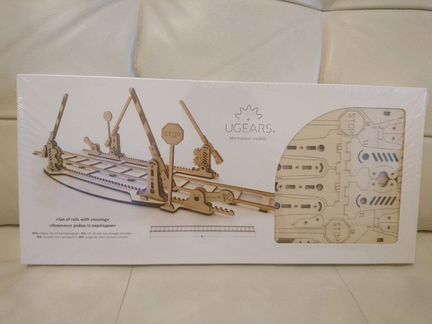 3-D конструктор Ugears: Перрон и переезд, новые