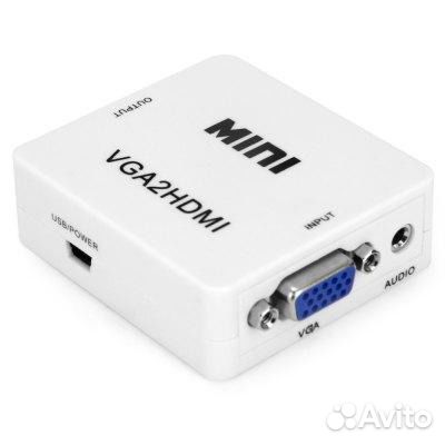 Конвертер VGA в hdmi + звук