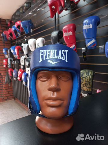 Боксерский шлем Everlast Blue