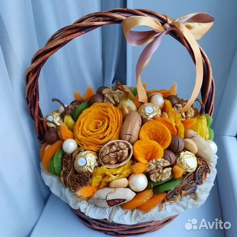 Корзина съедобная вкусный подарок учителю