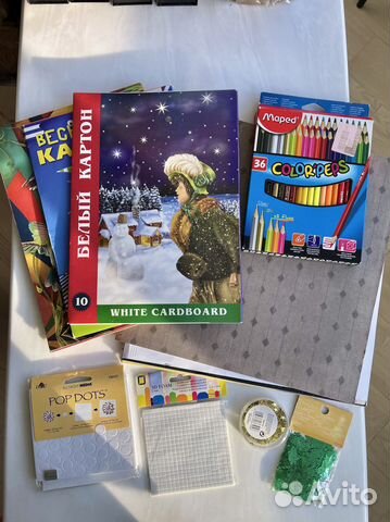 Набор для скрапбукинга: Картон, Карандаши, Декор