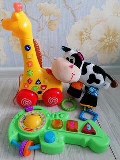 Музыкальный жирафик, гитара fisher price, подвеска