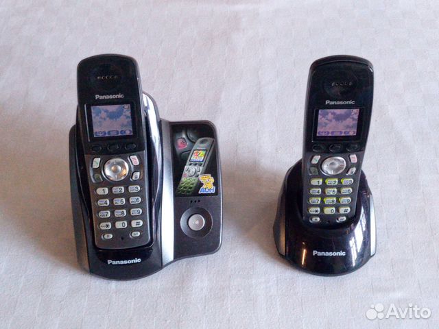 Стационарный телефон на 2 трубки