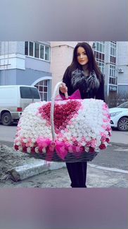 Букет розы сердце