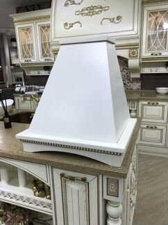 Вытяжка Elikor Вилла 60 бежевый с золотой патиной