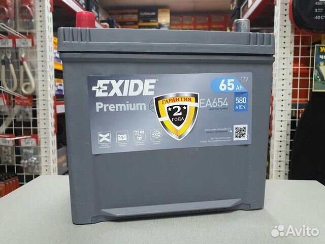Аккумулятор Exide Premium (Иксайд) 65Ah 580A прям