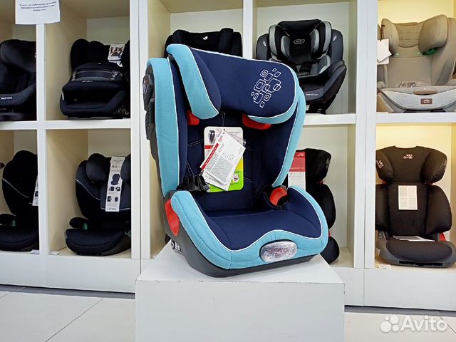 Автокресло 3-12лет изофикс Siger Олимп Blue