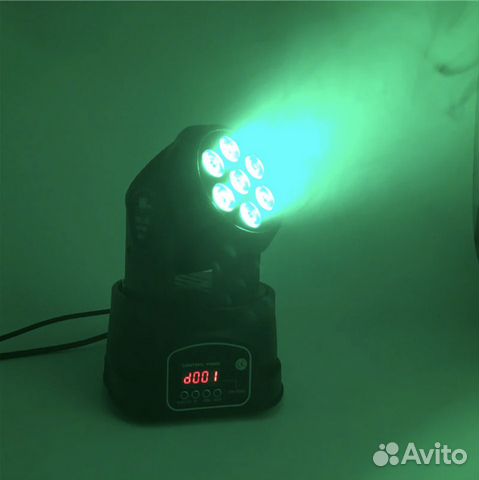 Вращающаяся мини-голова вош wash 7*12w rgbw